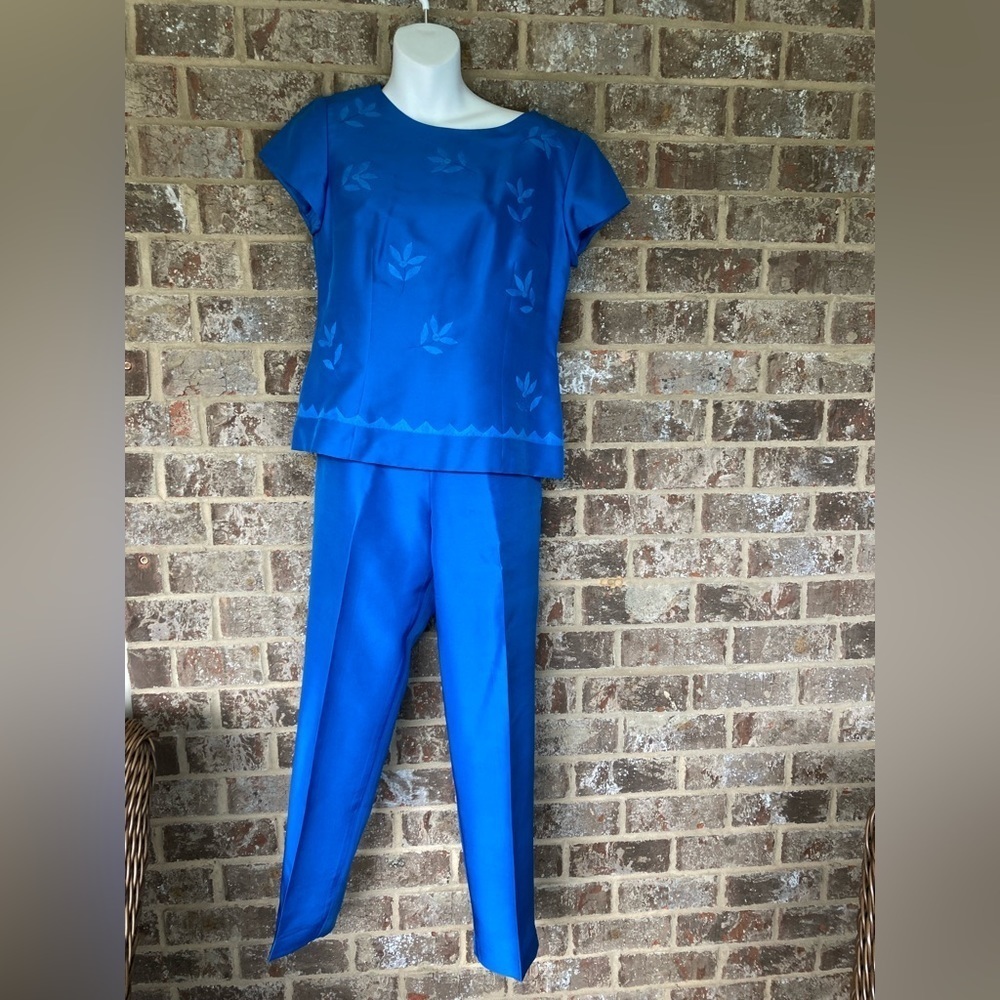 Talbots Blue Two-Piece Pantsuit
